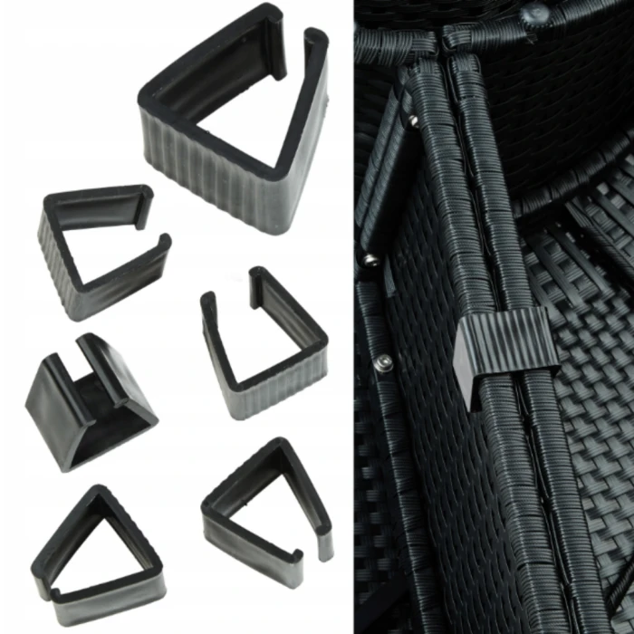 Садові меблі Outtec Round Lounge Chairs чорно-графітові