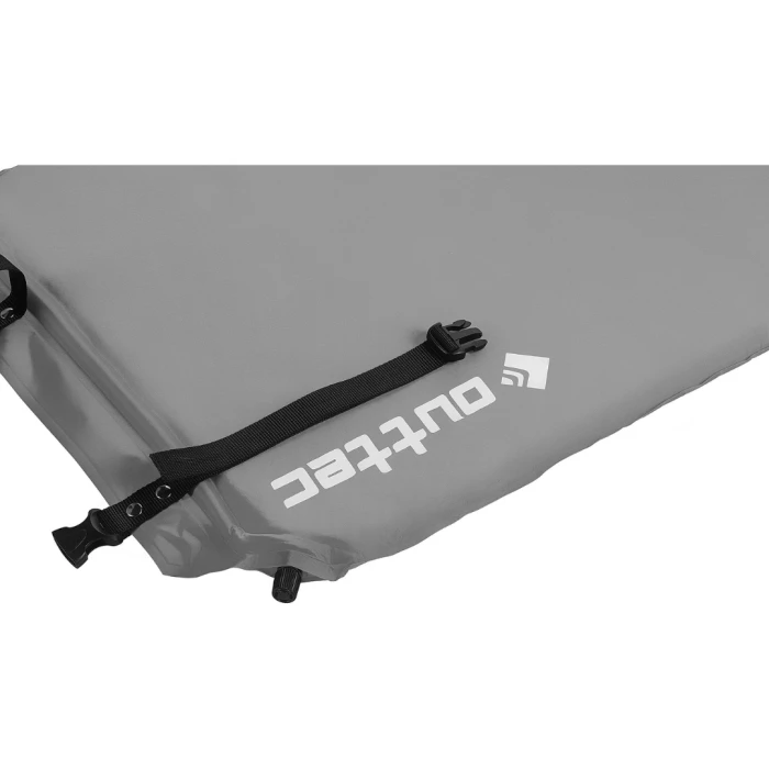 Самонадувающийся коврик Outtec с подушкой гладкий серый