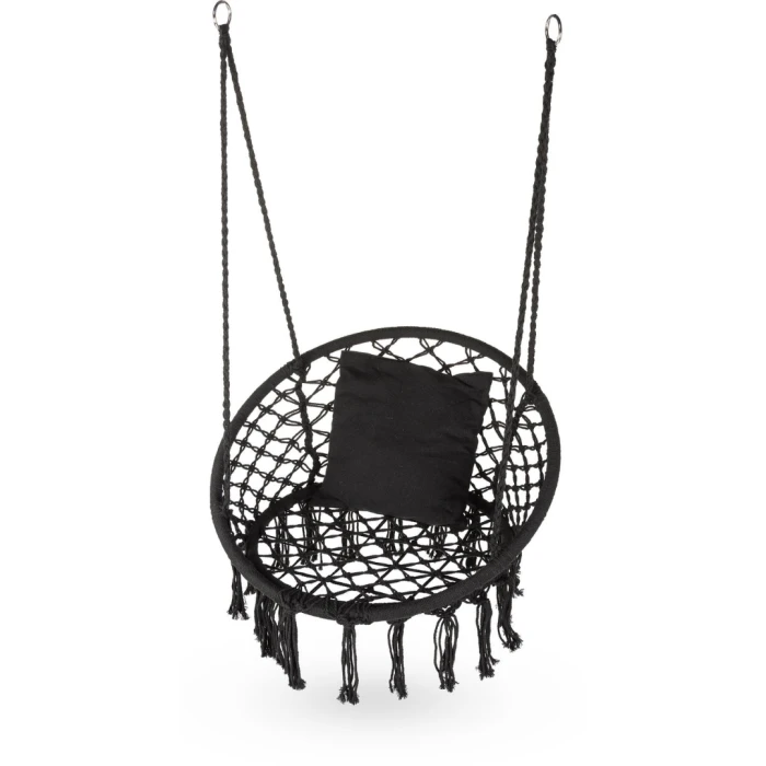 Садова гойдалка Boho Outtec XXL чорний