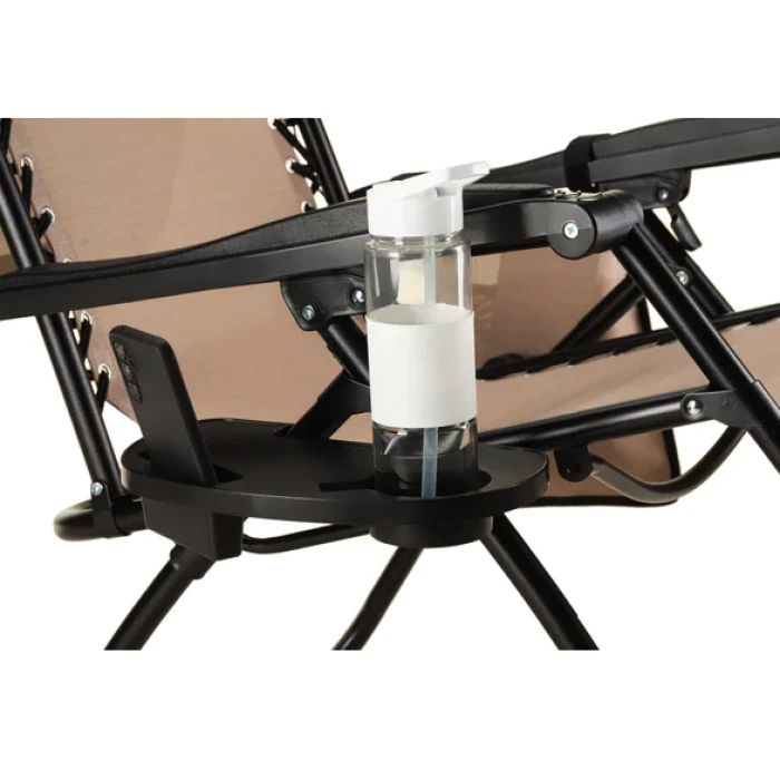 Шезлонг лежак Outtec Zero Graviti Sun раскладной с крышей беж