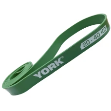Резинка для фитнеса York 20-40кг – 2080x32x4,5 мм, зеленый