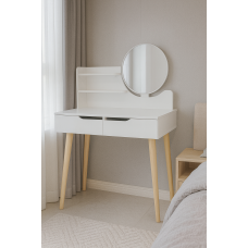 Туалетный столик Jumi Scandi с ящиками, белый.