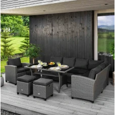 Набір садових меблів Di Volio ROSSANO сірий/графітовий