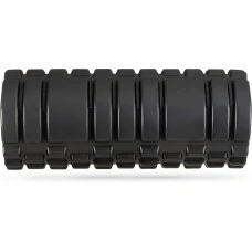 Массажный ролик Gymtek для йоги и фитнеса EVA 33*14см черно-белый