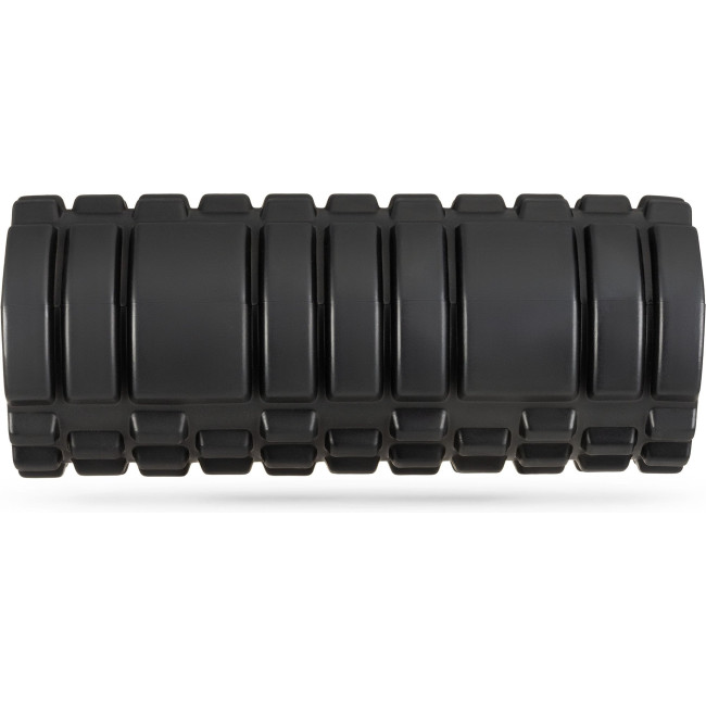 Масажний ролик Gymtek для йоги та фітнесу EVA 33*14см чорно-білий