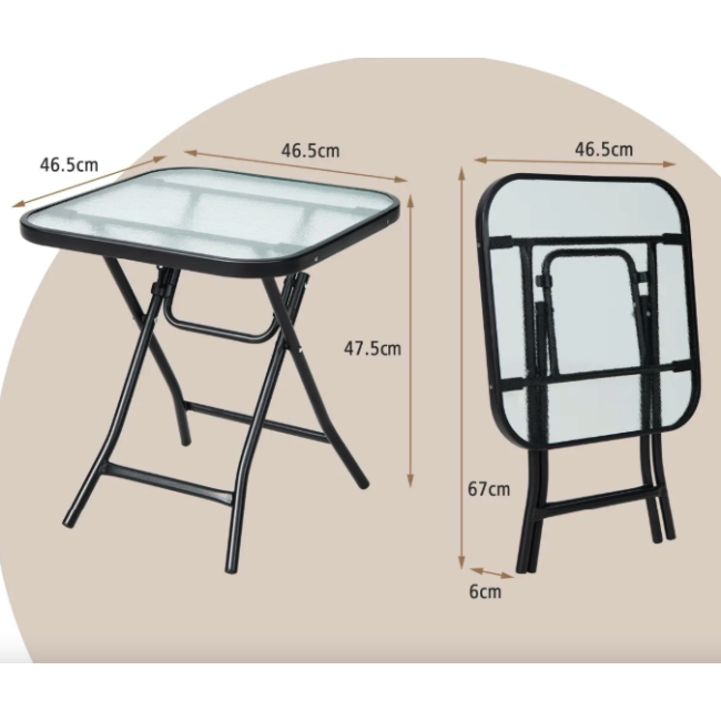 Садовый стол Costway Kontrast раскладной