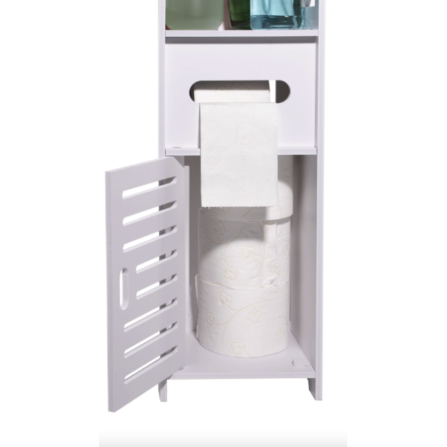 Пенал-шкаф Leobert Cubic для ванны 120см напольный