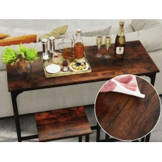 Барний стіл та 2 барні стільці Costway Hoobro в стилі Loft