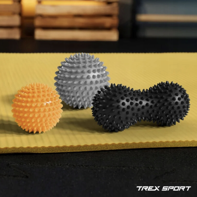 Набор массажных мячей Trex Sport TX-003MSB 3в1 для йоги и фитнеса PVC