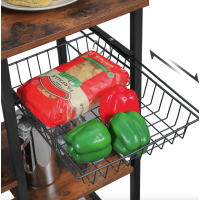 Кухонный стеллаж Leobert Supretto с местом для микроволновки в стиле Loft