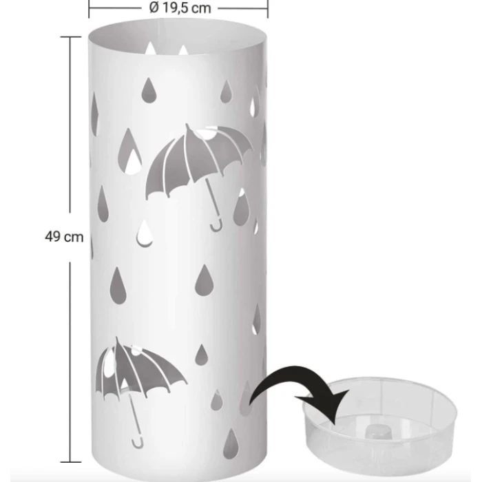 Подставка для зонтов Leobert Sakura круглая форма белый