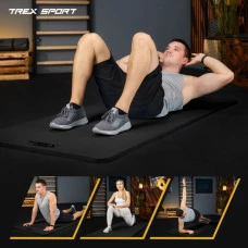Коврик для йоги Trex Sport TX-029NGM NBR 2см 190х80 черный