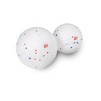 Масажний м'яч EPP 100 мм Hop-Sport HS-P100MB білий