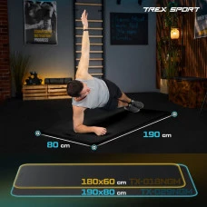 Коврик для йоги Trex Sport TX-029NGM NBR 2см 190х80 черный