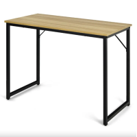 Письменный стол Costway Homart со стальным натуральным каркасом.