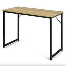 Письменный стол Costway Homart со стальным натуральным каркасом.