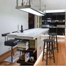 Комплект барних стільців Costway Eugad з підставкою для ніг чорний