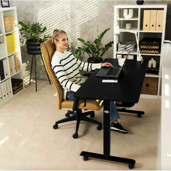 Компьютерный стол с регулируемой высотой Di Volio Biago черный