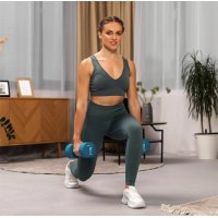 Гантелі для фітнесу неопренові круглі Hop-Sport HS-V080DR 2x8кг блакитний