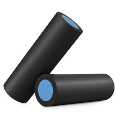 Массажный ролик (валик, роллер) Hop-Sport EPE 45см Черно-голубой