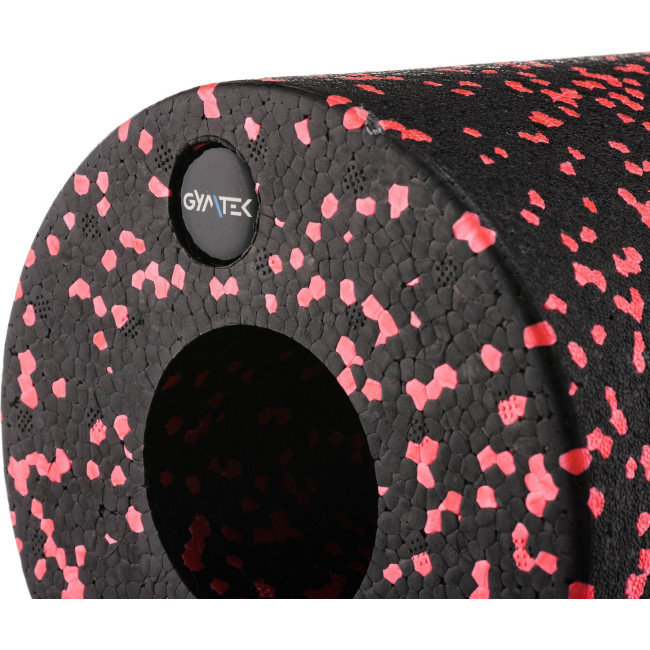 Масажний ролик Gymtek для йоги та фітнесу EPP 30*15см чорно-червоний