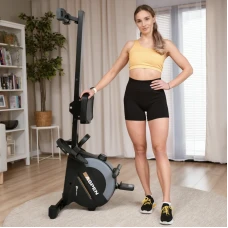 Гребной тренажер Hop-Sport HS-080R Aspen магнитный черно-золотистый