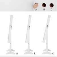 Напольное зеркало-шкаф Leobert Inessa белый