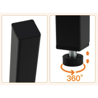 Барный стол и 2 барных стула Costway Hoobro в стиле Loft