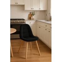 Крісло Leobert Bora оксамитове чорний