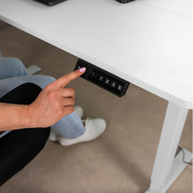 Компьютерный стол с регулируемой высотой Di Volio Rapalo белый