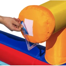 Надувний Аквапарк Costway Slide 6-в-1 з гіркою для скелелазіння (без вентилятора)