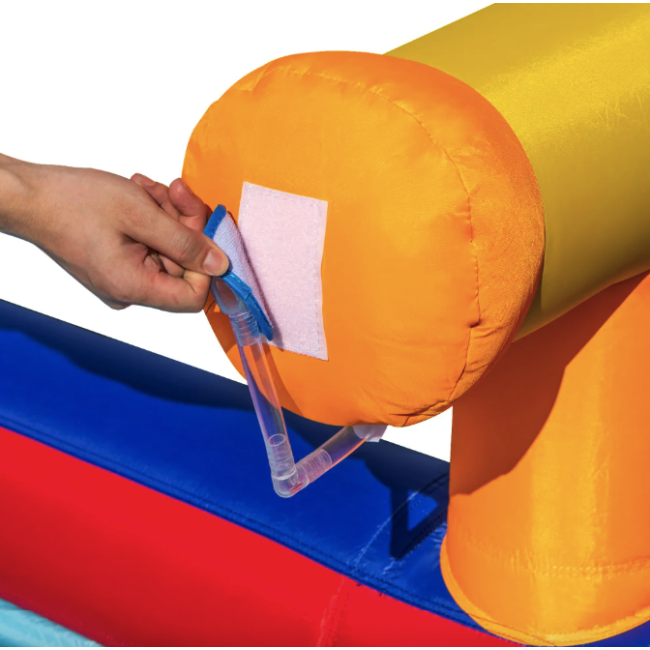 Надувний Аквапарк Costway Slide 6-в-1 з гіркою для скелелазіння (без вентилятора)