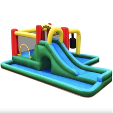 Надувна водна гірка батут Costway Sani з водяними пістолетами (без вентилятора)