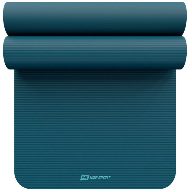 Коврик для йоги Hop-Sport HS-NB016GM NBR 1,5см темний морський