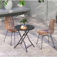 Стол садовый Costway Mix складной круглый