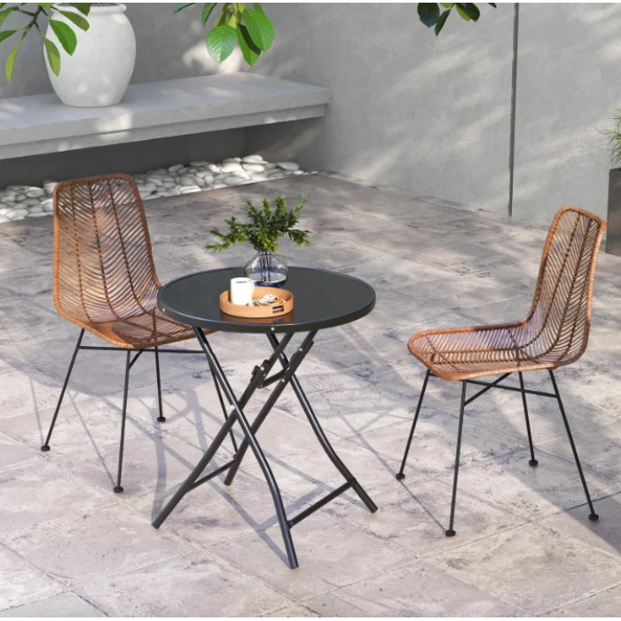 Стол садовый Costway Mix складной круглый