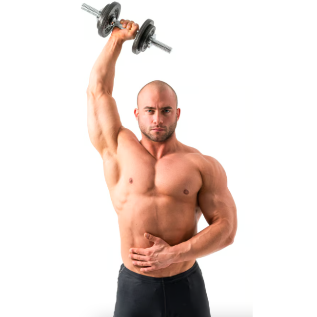 Гантеля металлическая Hop-Sport New 10кг с перчатками