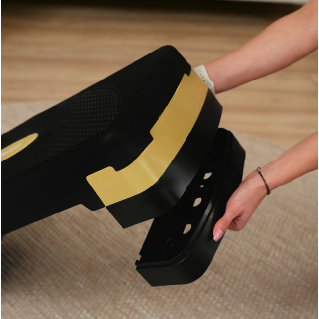 Степ платформа Hop-Sport HS-PP033AS черно-золотая