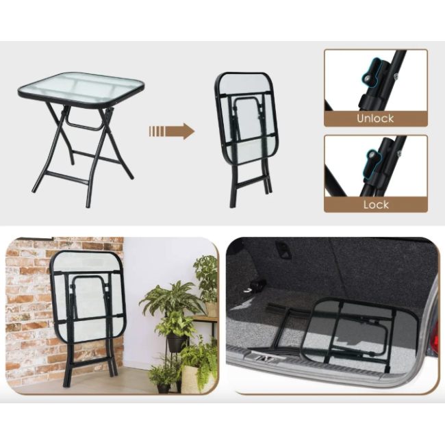 Садовый стол Costway Kontrast раскладной