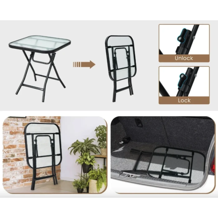 Садовый стол Costway Kontrast раскладной