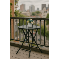 Стол садовый Costway Mix складной круглый