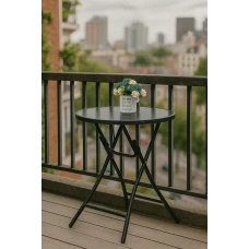 Стол садовый Costway Mix складной круглый