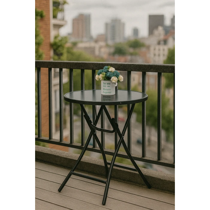 Стол садовый Costway Mix складной круглый