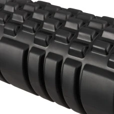 Массажный ролик Gymtek для йоги и фитнеса EVA 33*14см черно-белый