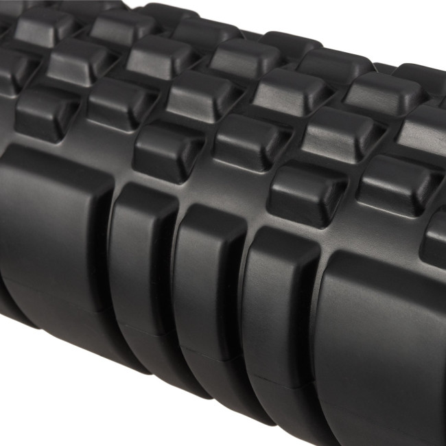 Масажний ролик Gymtek для йоги та фітнесу EVA 33*14см чорно-білий