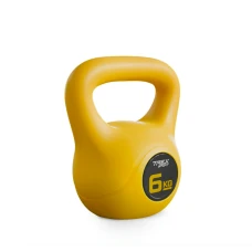 Гиря вінілова 6кг Trex Sport TX-006CKB жовта