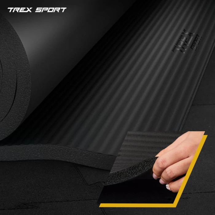 Коврик для йоги Trex Sport TX-029NGM NBR 2см 190х80 черный