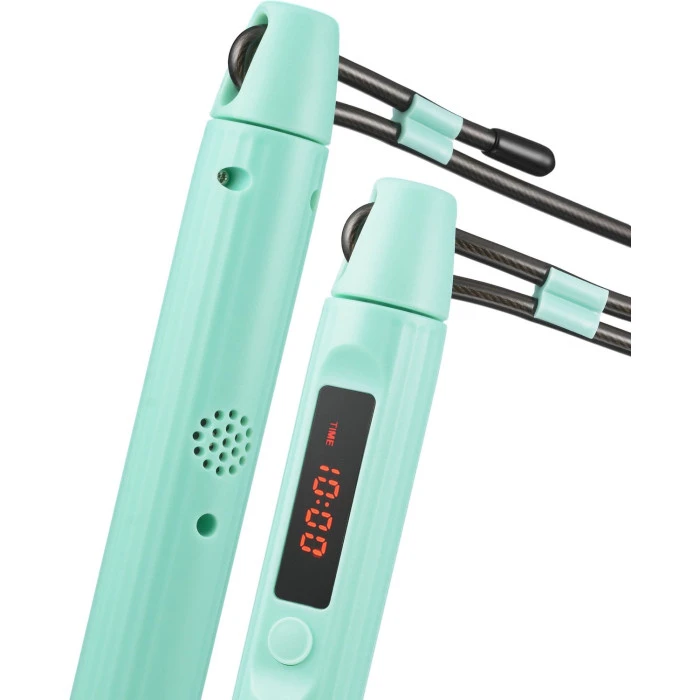 Розумна скакалка Gymtek Smart з дисплеєм і Bluetooth бірюзова