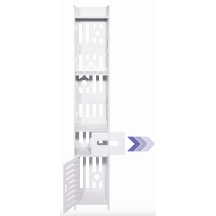 Пенал-шкаф Leobert Cubic для ванны 120см напольный