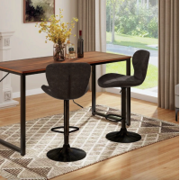 Комплект барных стульев Costway Dantes со спинкой в стиле Loft